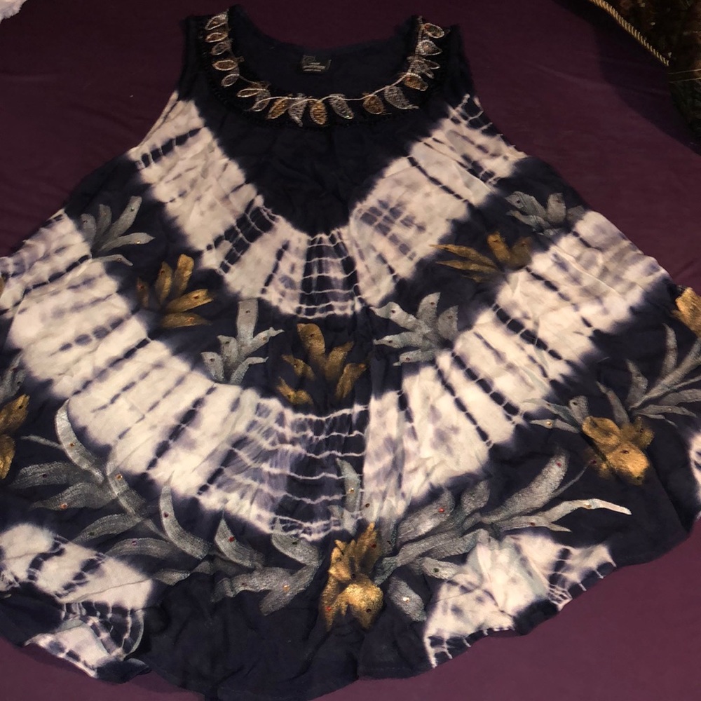 Semi-sheer dress/ cover up